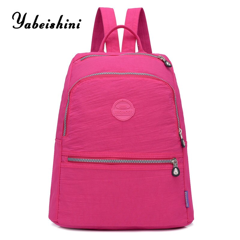 12 Kleuren Mode Vrouwen Nylon Rugzak Vrouwen Schouder Reistassen Waterdichte Casual Dagrugzak Voor Meisje Rugzak Mochila Feminina