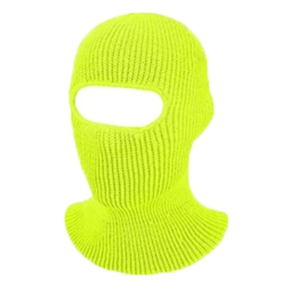 Bonetă pălărie protecție urechi guler cu 1- găuri căciuliță cagulă mască bărbați căciuli căciuli tricotate acoperire completă față căciulă de iarnă pentru femei: Verde