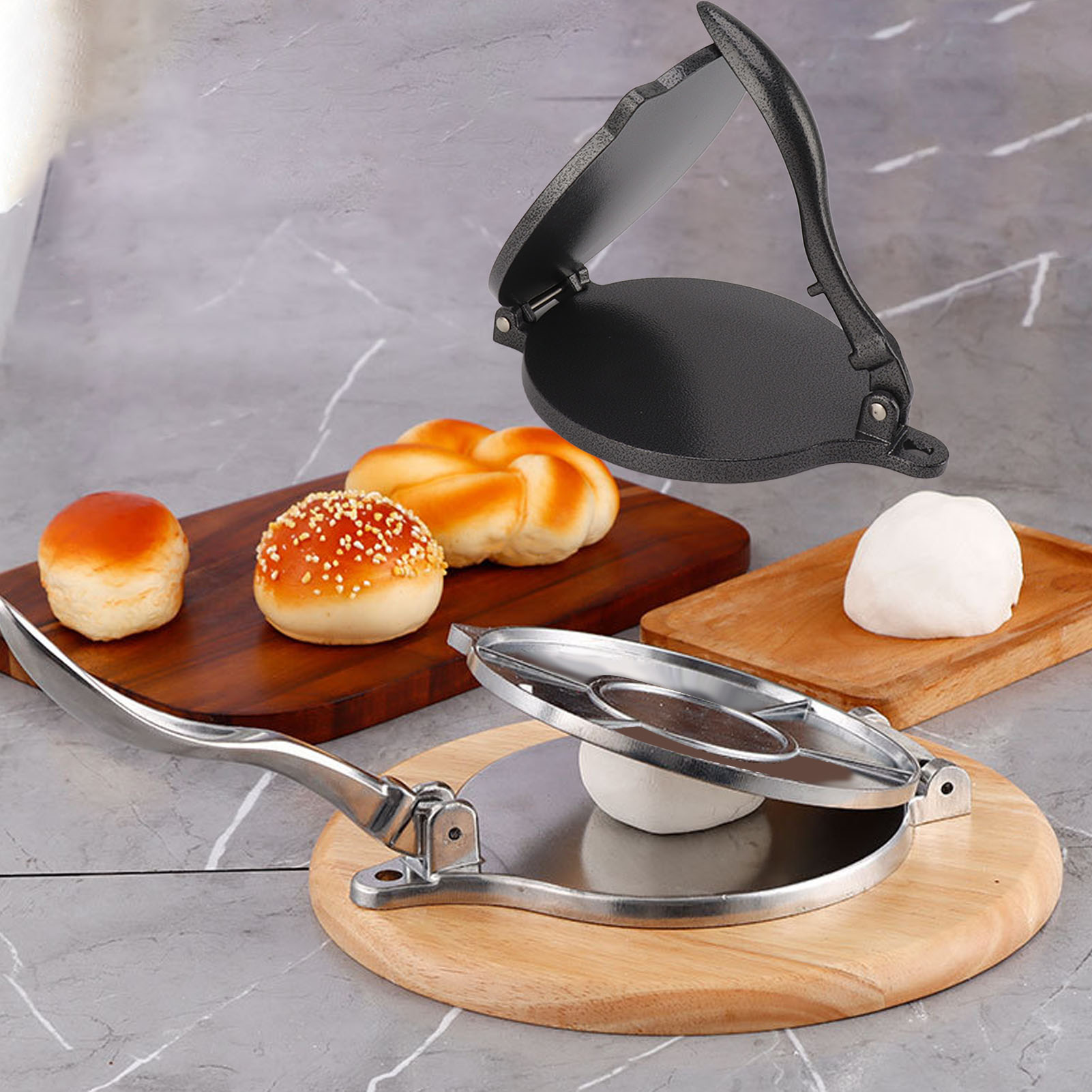 16/20 Cm Diy Tortilla Druk Maker Aluminium Handleiding Maïs Tortilla Deeg Drukken Tool Keuken Bakvormen koken Accessoires