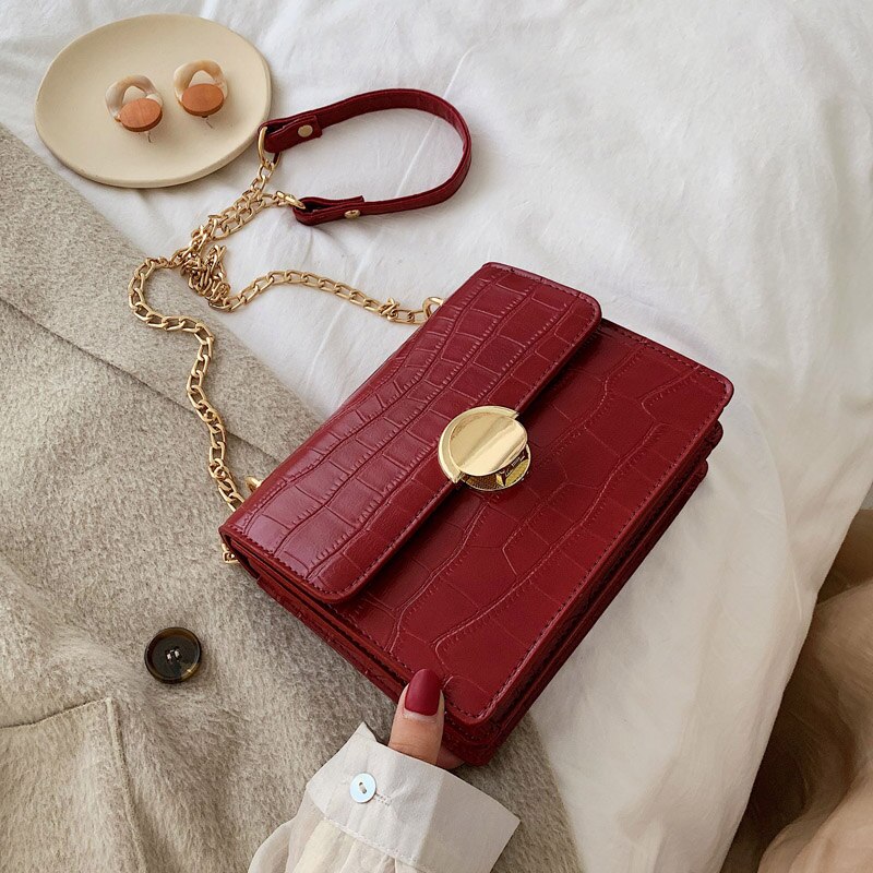 Vrouwen Crossbody Tassen Mode Kleine Vierkante Tas Schouder Messenger Crossbody Bag