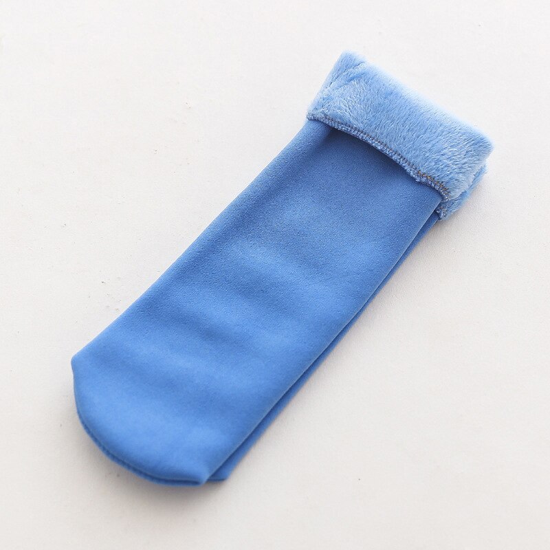 Inverno Caldo di Modo Ammucchiati Calzino Del Bambino Chridren Solido di Colore Della Caramella per Bambini da Neve Calzini E Calzettoni Aggiungere Velet Pavimento Caldo Calzino per Le Ragazze: 09