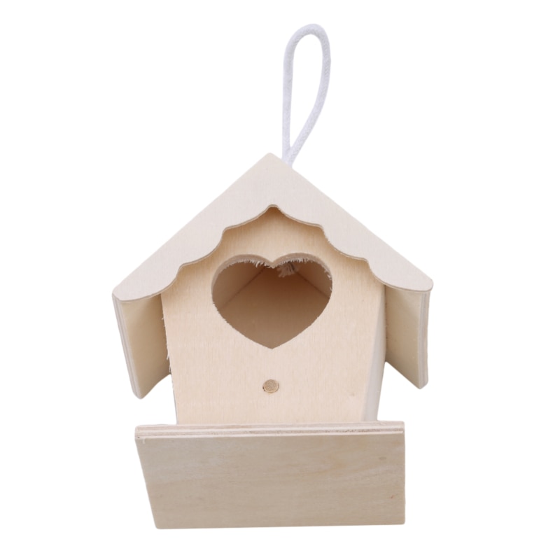 Creatieve Houten Vogelnest Tuin Vogel Huis Massief Houten Diy Muur Gemonteerde Kleine Vogelnest Huis Balkon Decoratie