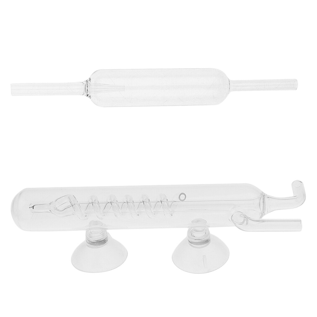 Aquarium tank  co2 diffuser bellenteller recht/spiraal met zuignap