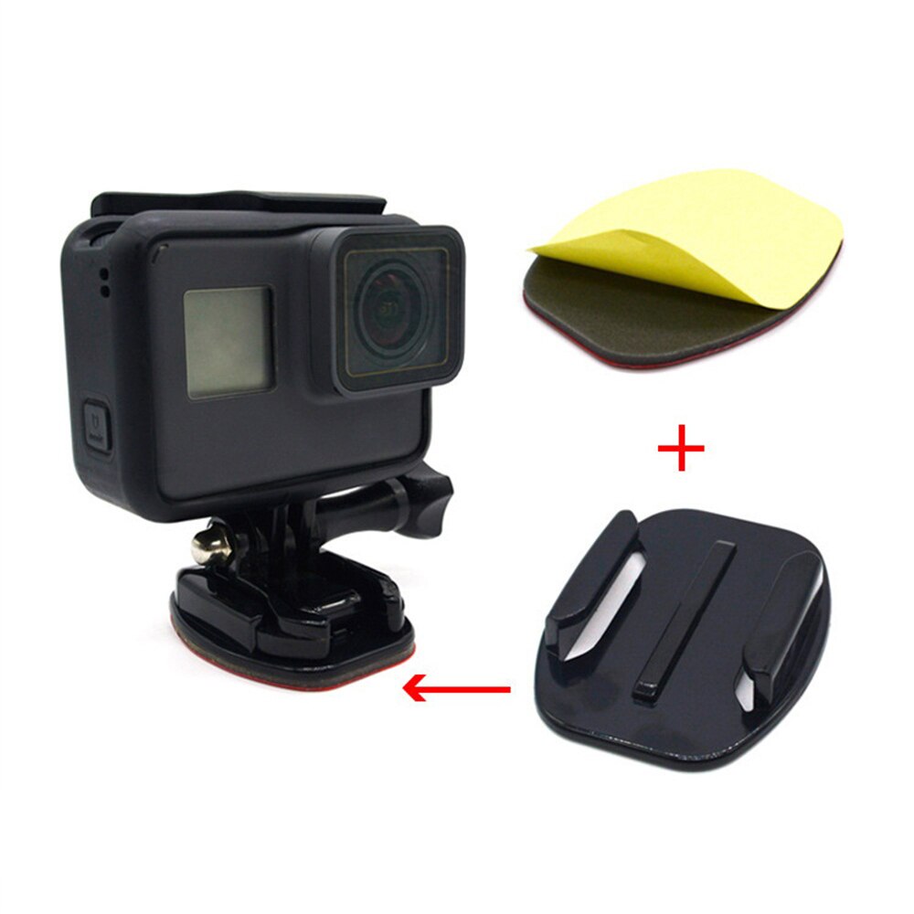 Adhesive Mounts Voor GoPro 7 6 5 4 3 Gebogen Platte Mounts Kleverige Pads voor Go Pro Xiaomi Yi SJCAM actie Camera Helm Boord Auto