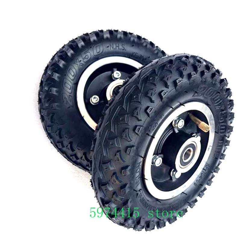 Bandenmaat 8X2 &quot;En Binnenband 200X50 Volledige Wielen Off Road Band Voor Elektrische Scooter Wiel Stoel Truck Pneumatische trolley Winkelwagen