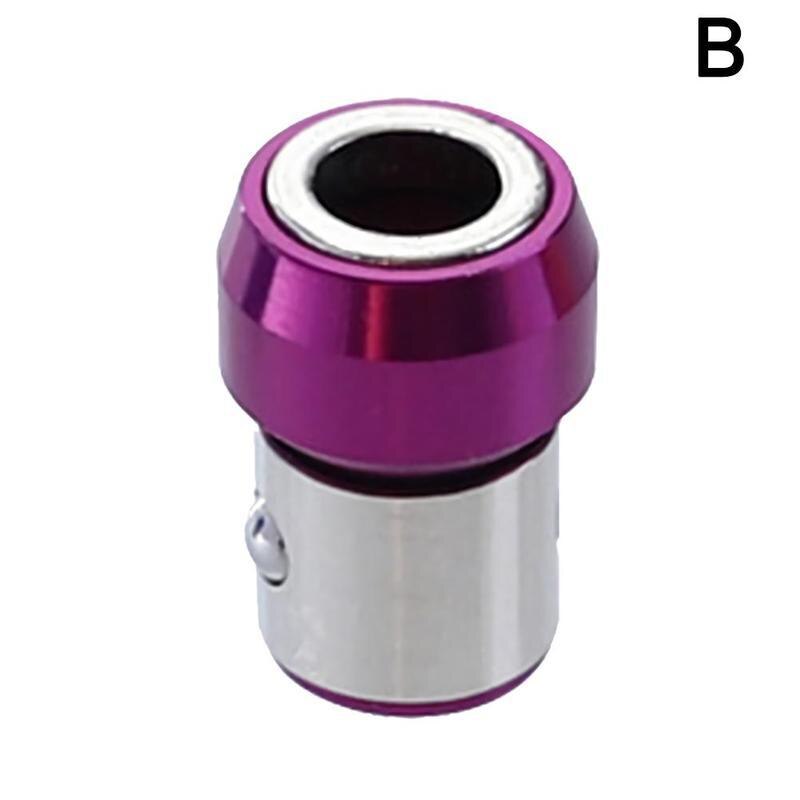 Batch Head Magnetic Ring Card Bead Type Strong Magnetic Ring Steel Power Head Tools Metal Sleeve Screwdriver Plus Magnetic C0O6: B