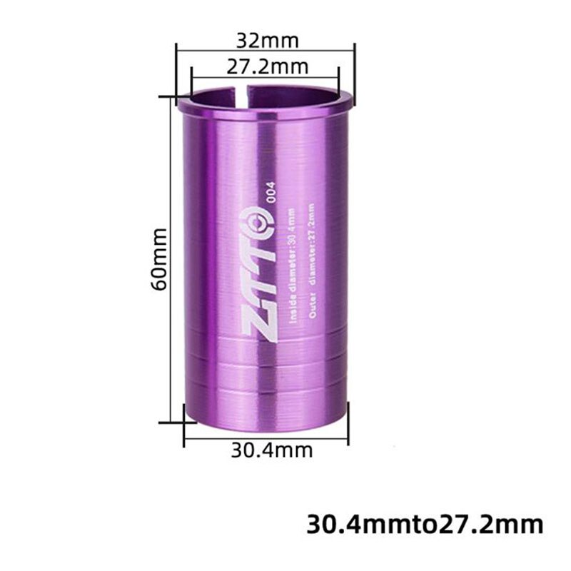 Bicycle Seatpost Adapter Alloy Sleeve Convert Seat Post Tube Conversion Adapter 25.4 27.2 28.6 30.4 30.8 31.6 33.9 34.9: D