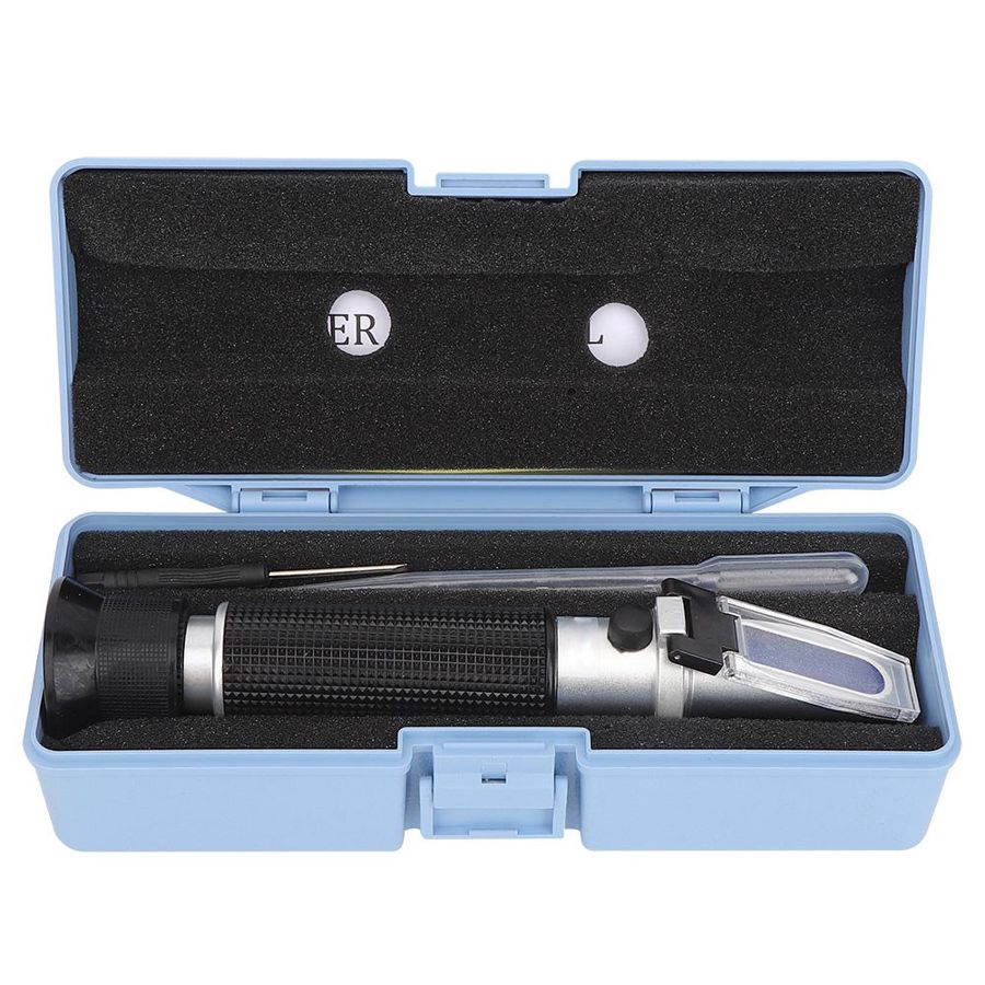 Refractometer Concentration Meter Handheld Tool 0-10% for Automatic Temperature Compensation Sugar Test Meter