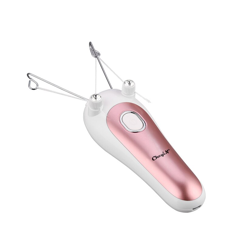 CkeyiN-depiladora eléctrica de hilo de algodón para mujer, recortadora de vello Facial, recargable por USB, afeitadora con luz LED: MT100M