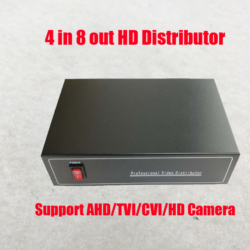 4 in 8 ud ahd tvi cvi cvbs videofordeler forstærker 4ch to 8ch splitter til cctv sikkerhedskamera dvr system