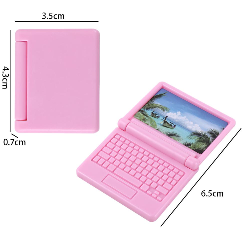 Decor DIY Accessoires Poppenhuis Decoratie Ambachten Poppenhuis Miniatuur Poppenhuis Meubels Simulatie Laptop Poppenhuis Computer