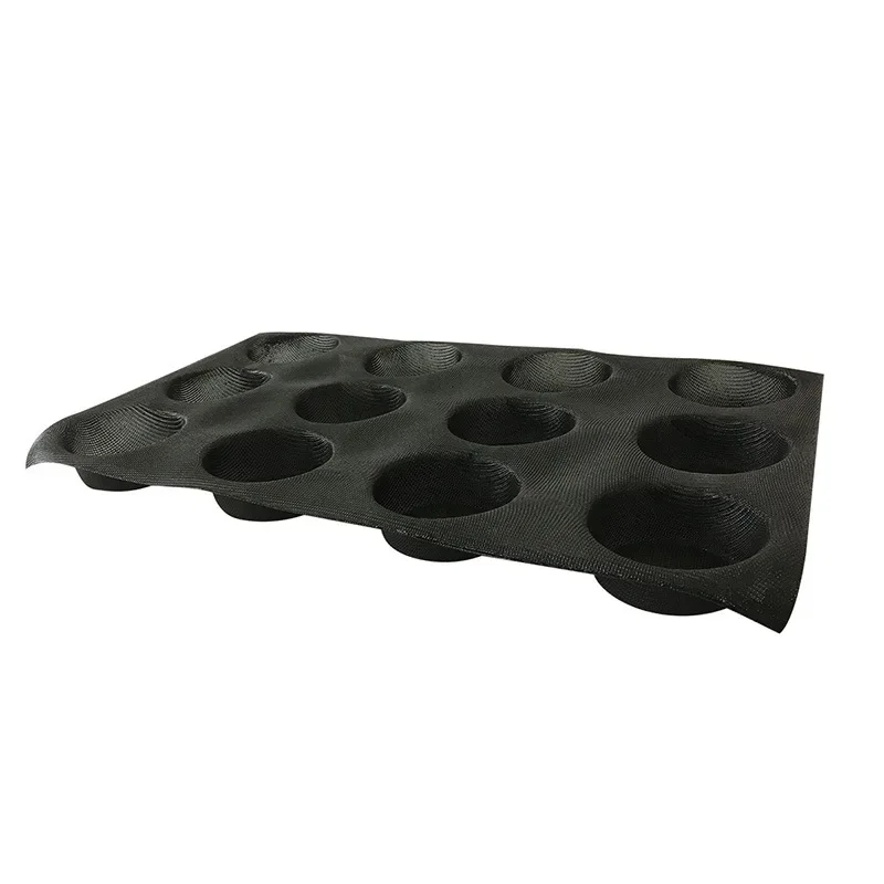 Perforerede hamburgerforme muffinforme non-stick bageplader silikone bolleforme