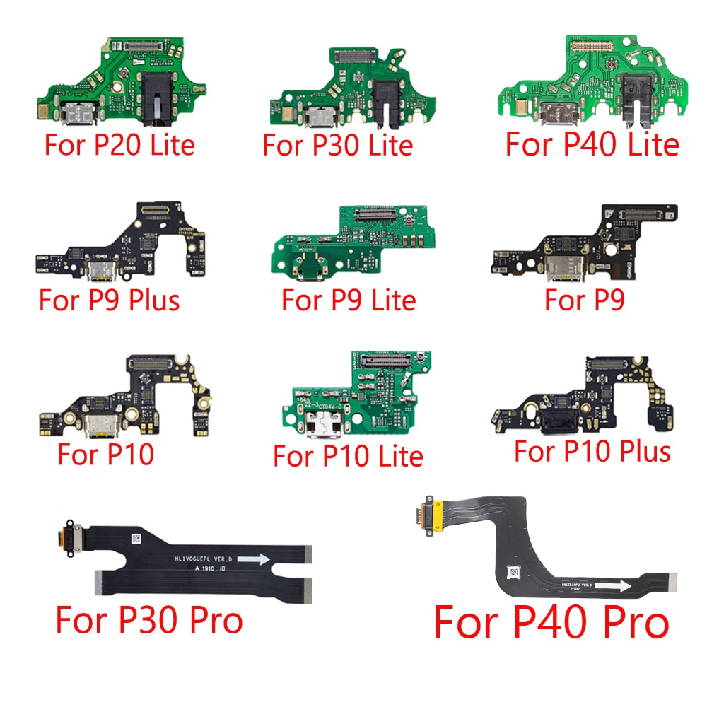1pcs USB Charging For Huawei P9 P10 P30 lite P20 Pro P30 P9 P10 Plus Charger Port Dock Connector Flex Cable