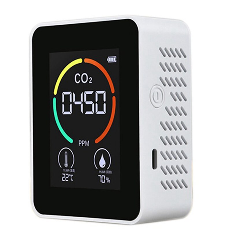 Air Monitor CO2 Carbon Dioxide Detector Air Temperature Humidity Monitor Fast Measurement Meter for CO2: pink