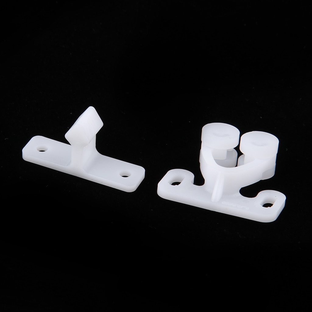 Marine Boat Ball Catch Door Cupboard Spring Roller Latch White ABS Plastic