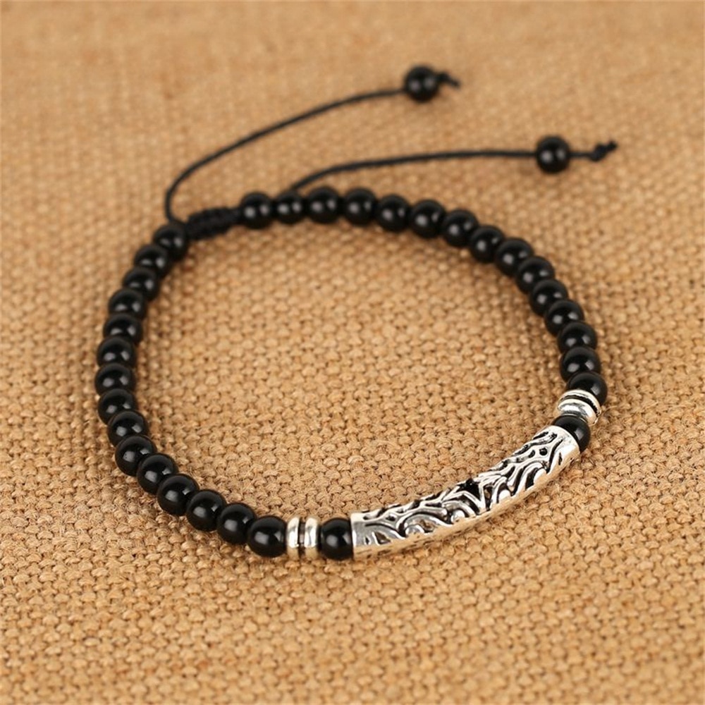 Beaded Ankle Bracelet Men Feet Jewelry Accessories Adjustable Length Lleg Bracelet Male Anklets