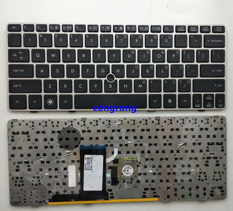 Us Keyboard Voor Hp Elitebook 2560P 2570P 2570 2560 Engels Laptop Kb Zilveren Frame