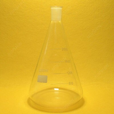 2000ml,24/40,Erlenmeyer Flask,2 Litre,Conical Flasks,Laboratory Glassware