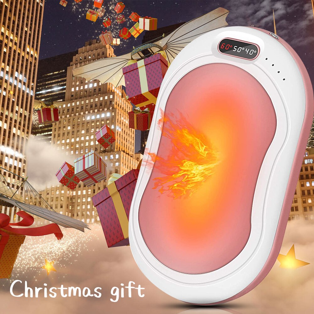 Hand Warmer 10000 MAh Usb Power Bank Electric Portable Pocket Hand Warmer Digital Display Multi-Function Pocket Cloth Bag