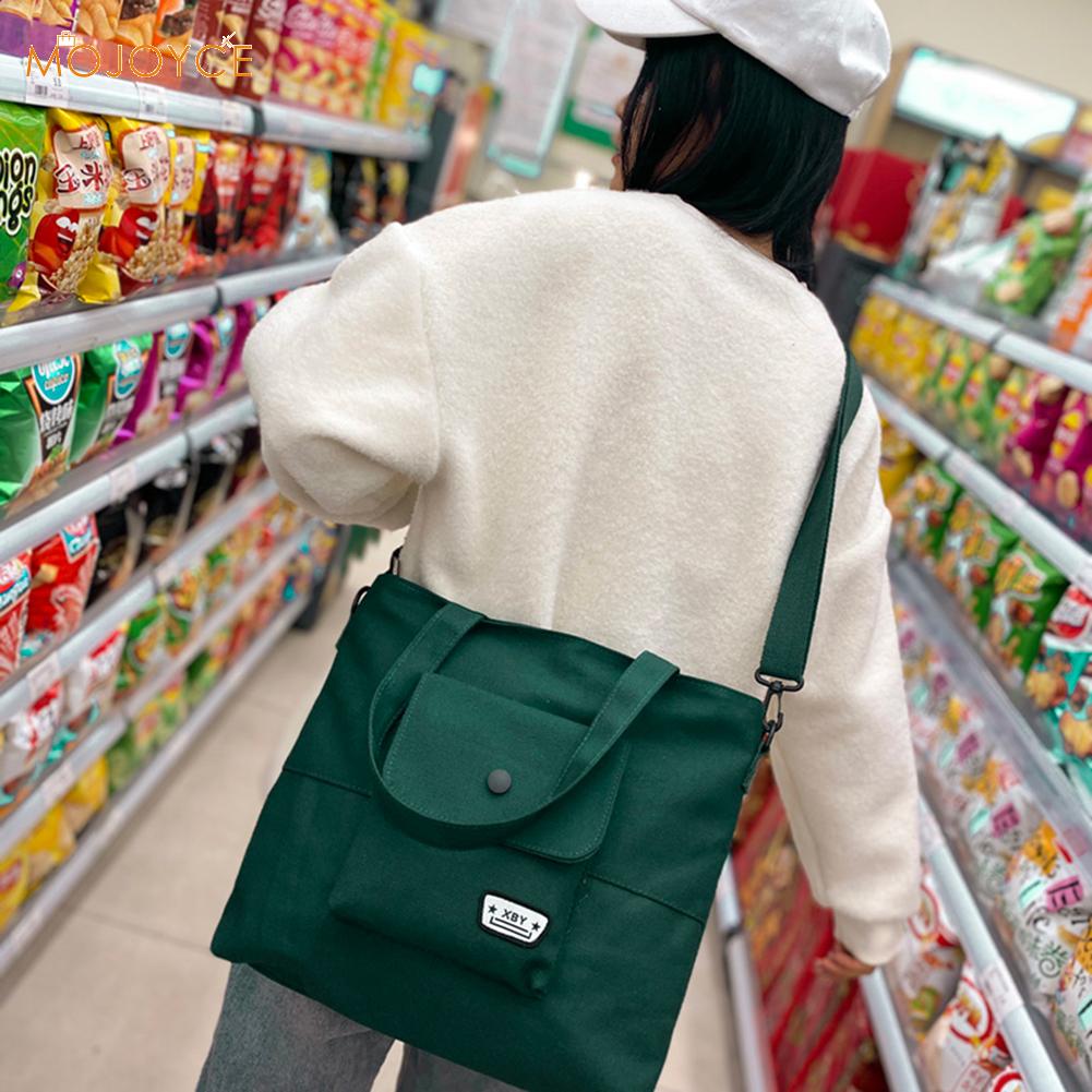 Multifunctionele schoudertas van canvas voor dames, grote capaciteit, damestas voor school en student, in populaire kleuren