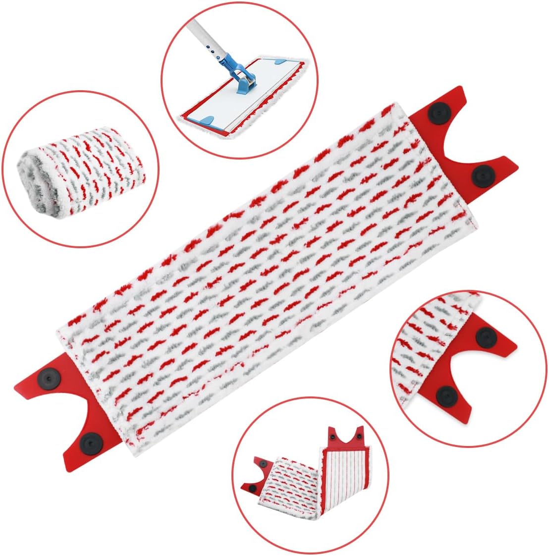 Spray Mop Head for Vileda UltraMax XL Mop Refill, 2in1 Microfibre, UltraMax XL Mop, for Hard Floors, 51x14cm