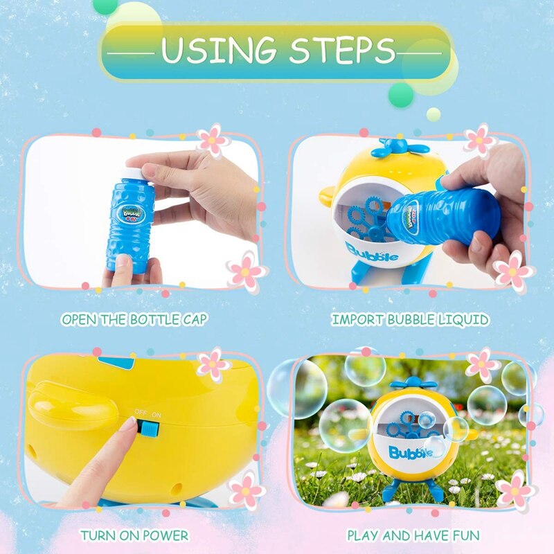 Bubble Machine Bubble Blower 3000 + Bellen Per Minuut Bubble Machine Voor Kids Peuter Bubble Maker Outdoor Speelgoed