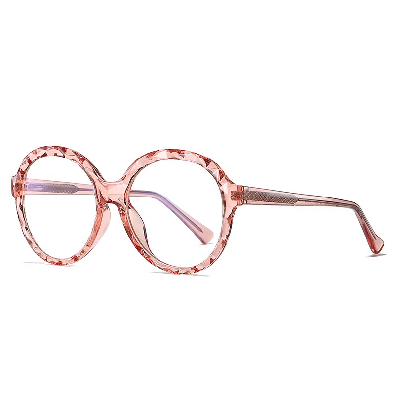 Pro acme  tr90 bågar runda blått ljus blockerande glasögon dam dator glasögon anti blått ljus glasögon lentes luz azul  pc1515: C5 rosa