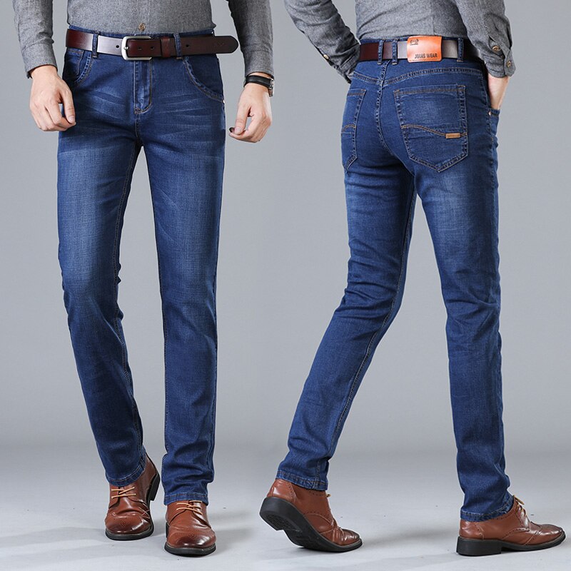 nouveaux hommes mince élastique jean affaires classique Style maigre jean Denim pantalon pantalon mâle
