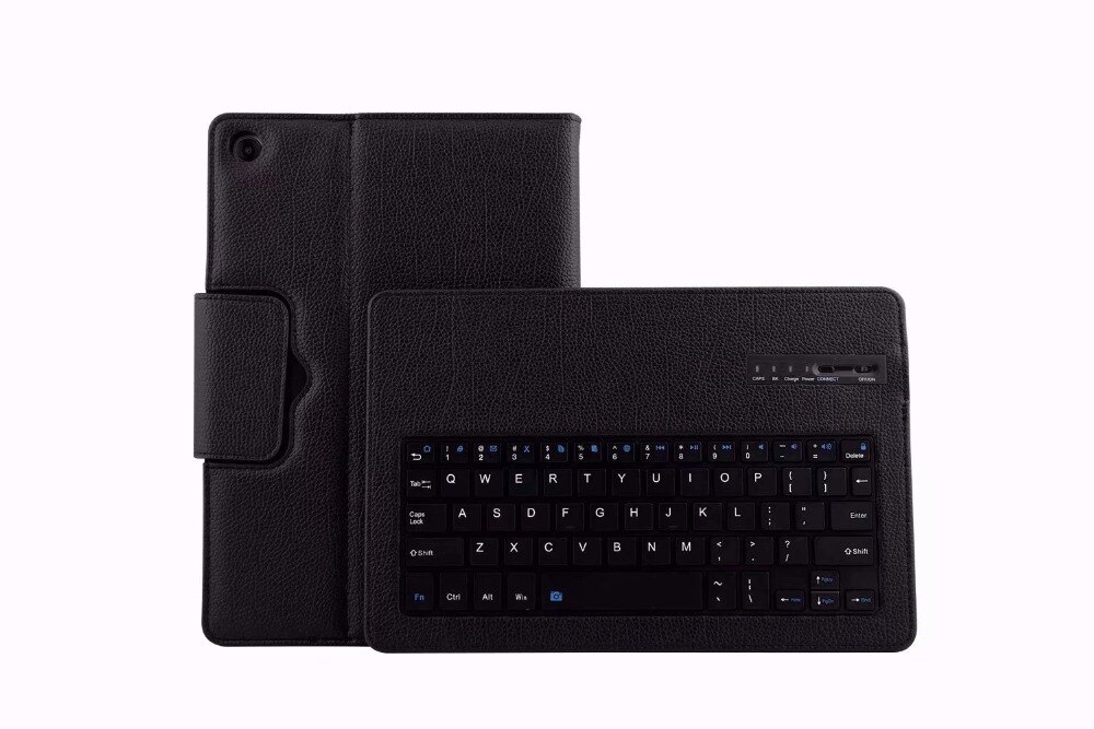 Pu Leather Stand Case Voor Samsung Galaxy Tab Een 10.1 SM-T510 SM-T515 T510 T515 Tablet Cover Met Bluetooth Toetsenbord + Film