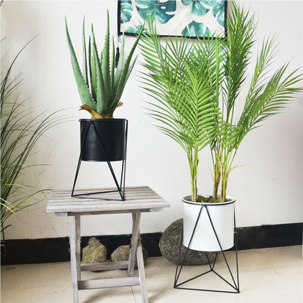 Home Plant Pot Bedroom Metal Garden Decor Flower Shelf Planter Display