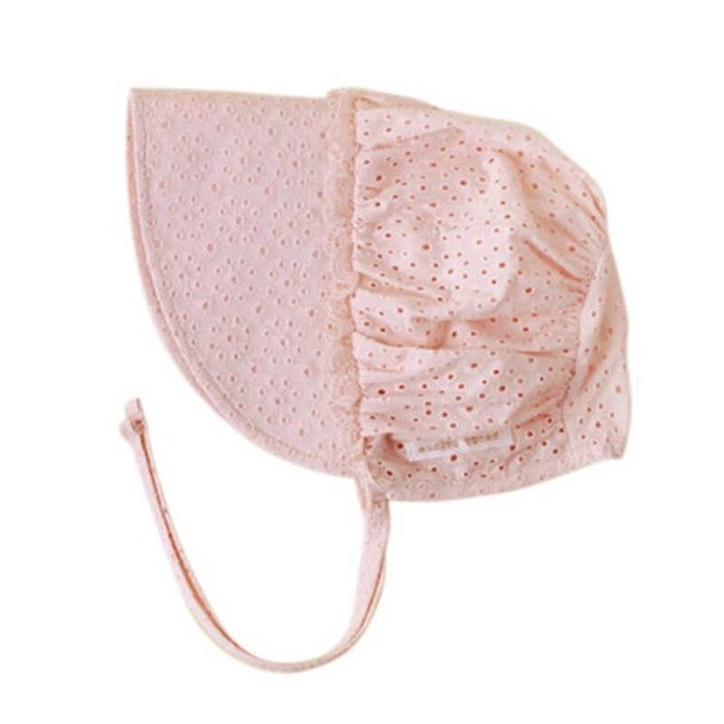 Chapeau en dentelle pour bébés filles | Chapeau avec fleur ajourée, seau ajouré, chapeau de plage pour enfants, accessoires pour bébés et -né: Style 1 Pink