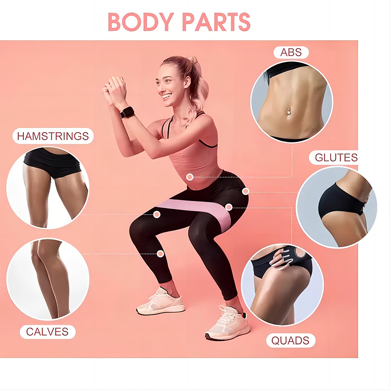 Elastische Bänder Fitness Widerstand Bands Yoga Pilates Hüfte Kreis Expander Bands Fitnessstudio Ausbildung Hause trainieren Ausrügestochen