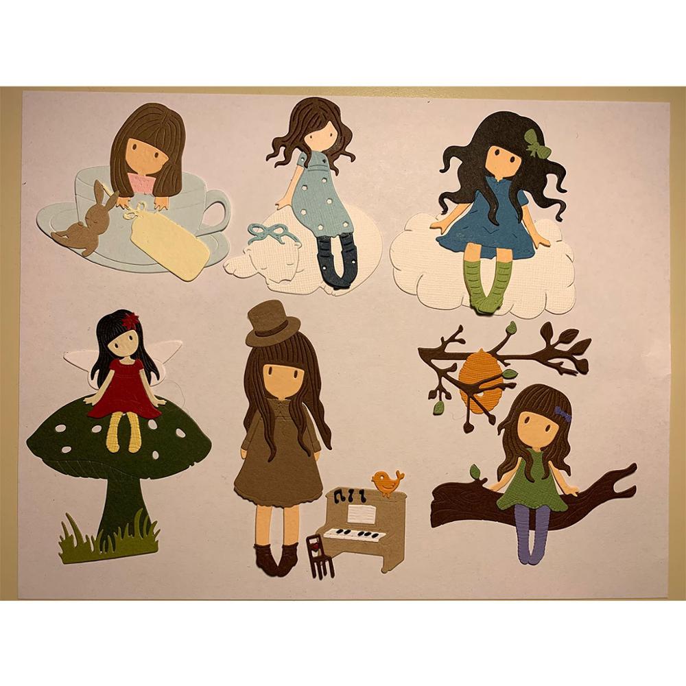 Craft Paper Dies Cut For Card Making Spain Girl Doll Diy Scrapbooking Dies Metal Embossing Nouveau Arrivage 30