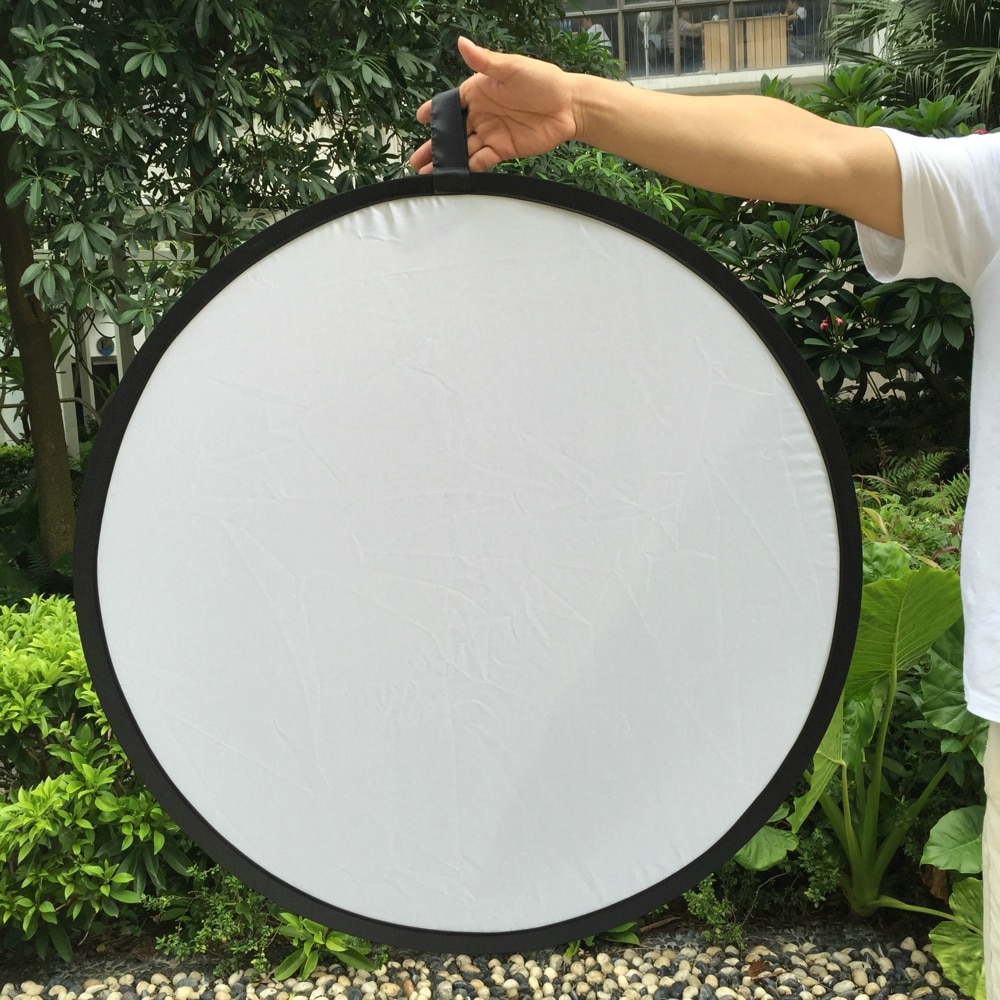 60/80/110cm 2 in 1 ronde Multi Inklapbare disc Goud Zilver Licht Reflector Diffuser voor camera foto Fotografie Studio flash