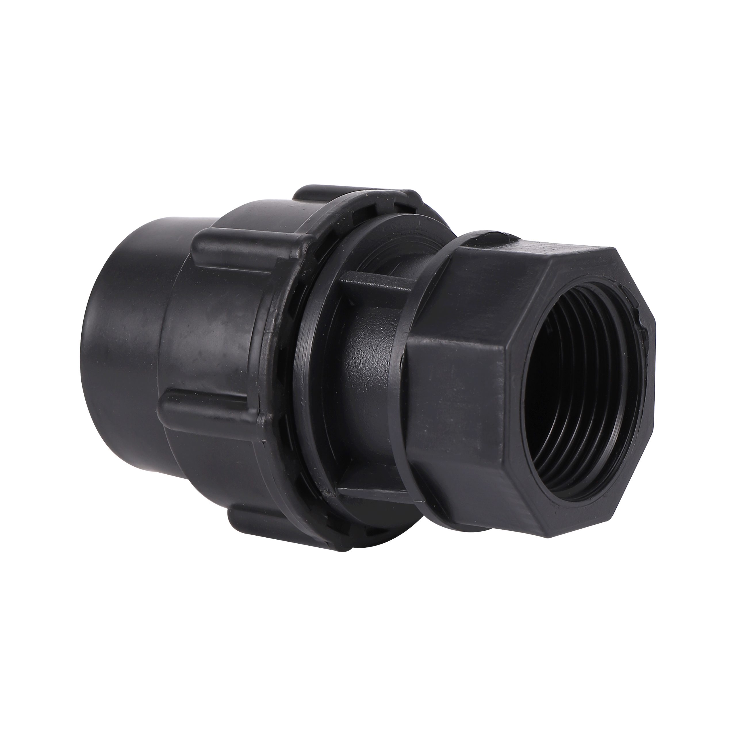 Pe tubulação de conversão rápida junta rosca fêmea 1/2 &quot;3/4&quot; 1 &quot;1.2&quot; 1.5 &quot;reduzindo 20/25/32/40/50mm id irrigação conexão do tubo água