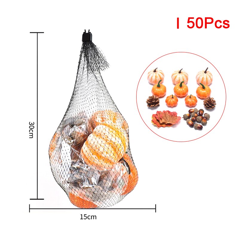 Halloween kunstige græskar ahorn fyr kegle taksigelse dag hjem fest dekoration diy håndværk hjem fødselsdagsfest bryllup dekoration: Jeg