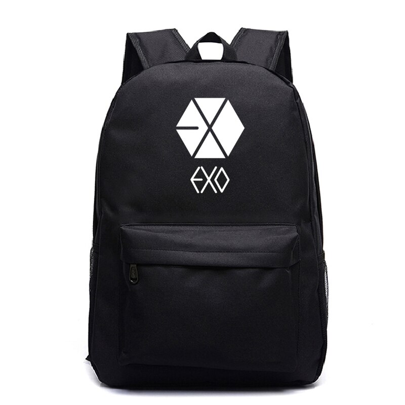 EXO-bolsas de para la vuelta al colegio, Mochila escolar informal para adolescentes, Mochila escolar de hombro para ordenador portátil, novedad de: 10