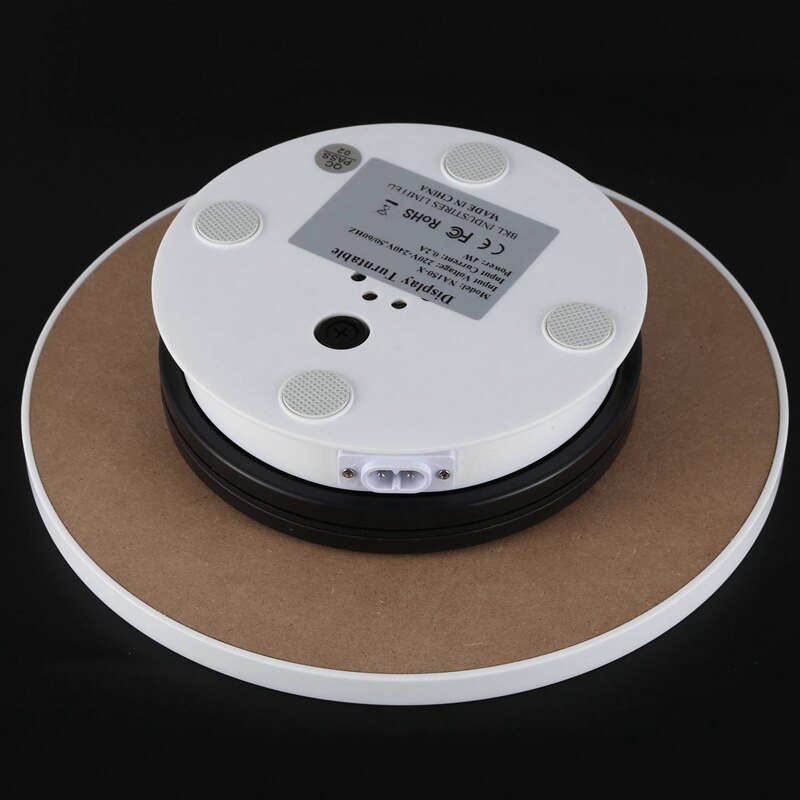 FULL-25cm Electric Motorized Rotary Rotating Display Stand Turntable 360 Degree Rotating Turntable Max Load 15Kg for Photography