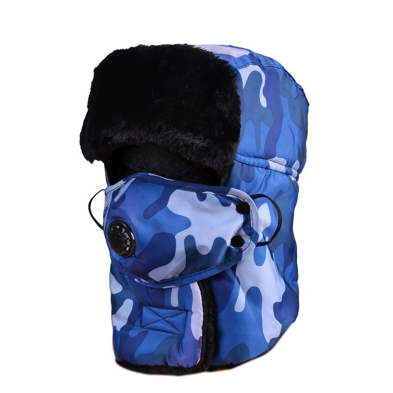 Efterår og vinter camouflage varm lei feng hat mænd og kvinder vindtæt koldt ørebeskyttere udendørs vild ridning vindtæt hat: 7