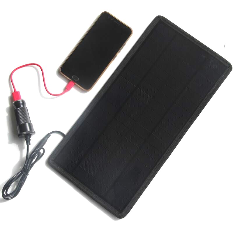 12V 18V 12W Solar Charger Solar Panel Battery Maintainer for Car Automobile Motorcycle Boat SDF-SHIP