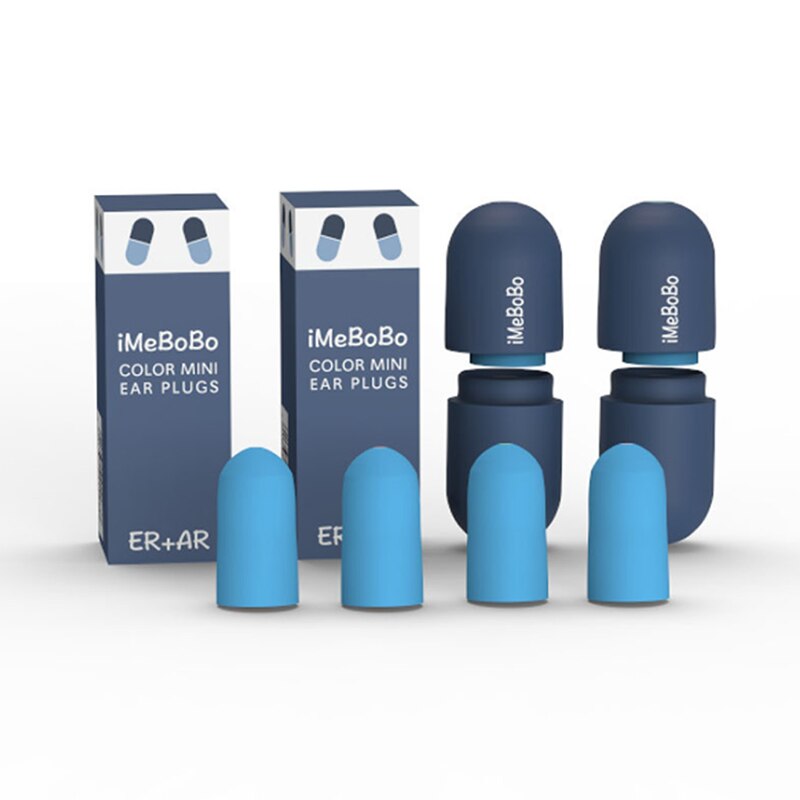 Tapones para los oídos de espuma viscoelástica, cápsula súper insonorizada para dormir, artefacto antirronquidos para dormitorio, caja de pastillas antirruido, 1 par