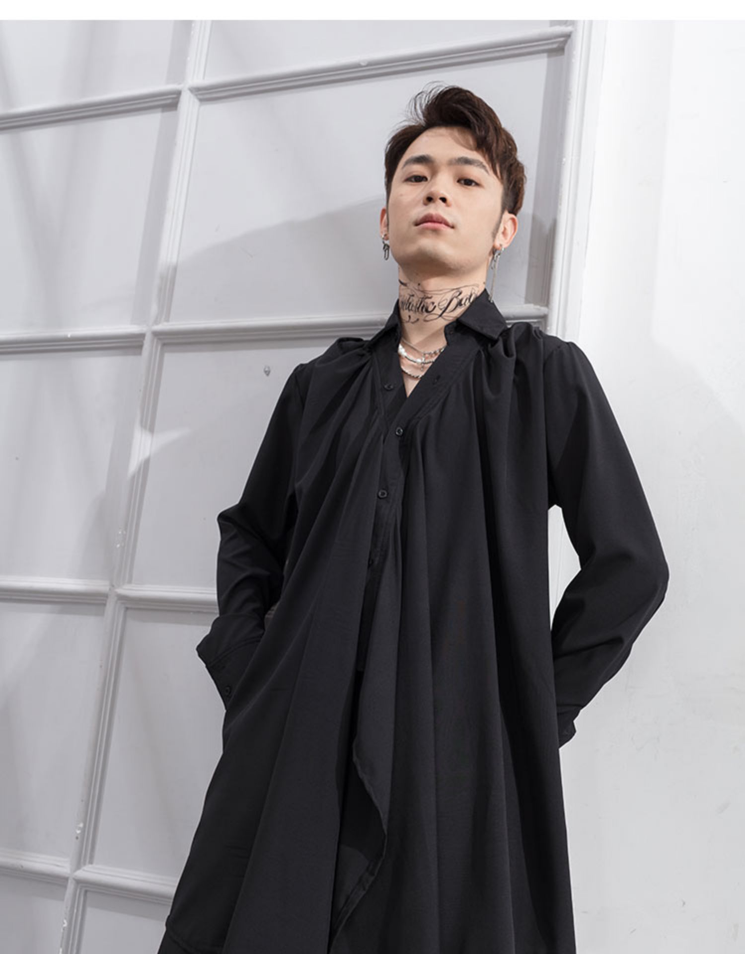 Japanse Zwarte Samurai Onregelmatige Rok Broek Voor Mannen En Vrouwen