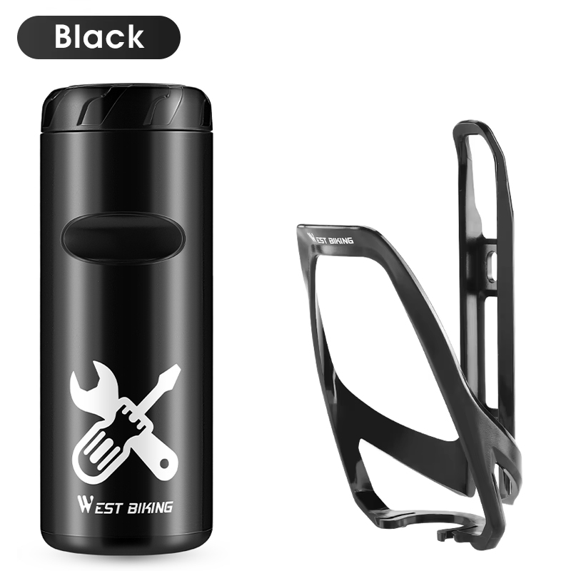 WEST BIKING-caja de herramientas para cápsulas de bicicleta, Kit de reparación, lata de almacenamiento, botella impermeable para ciclismo de montaña y carretera, accesorios para bicicleta: COFFEE