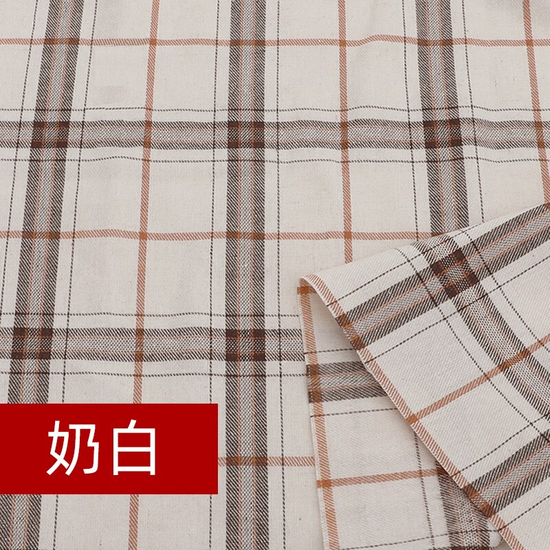 145cm*50cm Grinding Wool Plaid Shirt Fabric JK Clothing Skirt Jacket Pants Household Cloth Fabric DIY Apparel Sewing &amp; Fabric: 008