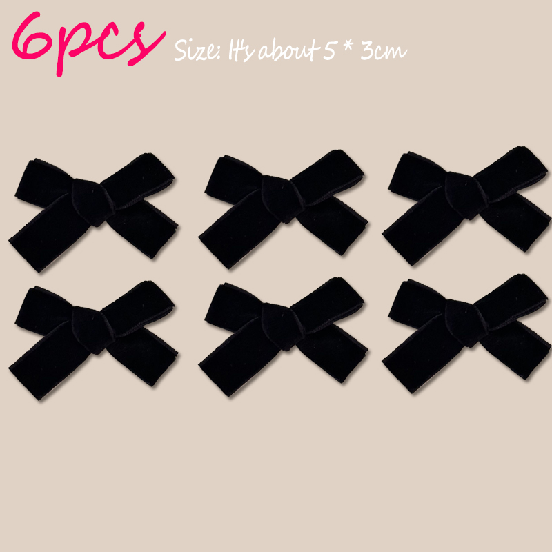 Francês retro preto veludo bowknot fita grampo de cabelo menina pequena hairpin bobby pin meninas arco presilhas doce headwear acessórios: YELLOW