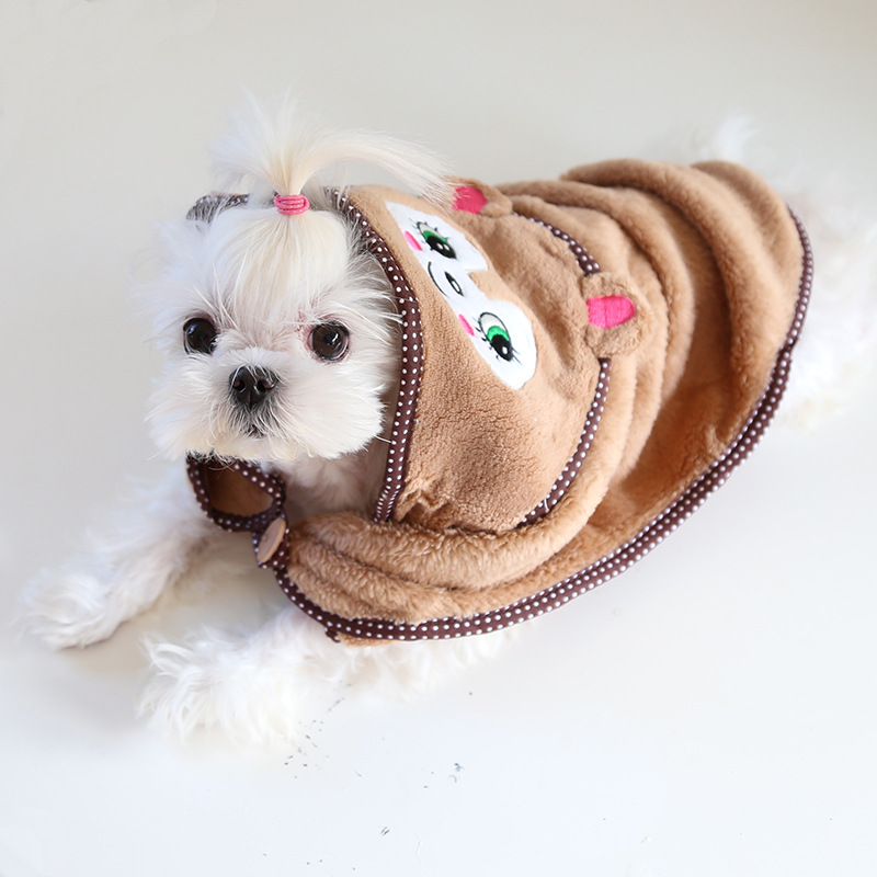 Mignon chien chat bain à capuche cape serviette peignoir pour animaux de compagnie doux polaire intérieur pyjamas Manta Mascotas Chihuahua Yorkshire couverture produits