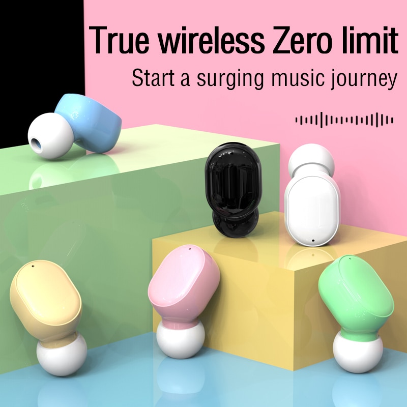 Mini draadloze bluetooth oordopjes macaron in-ear sportheadset oordopjes oordopjes met microfoon stereoheadset voor xiaomi