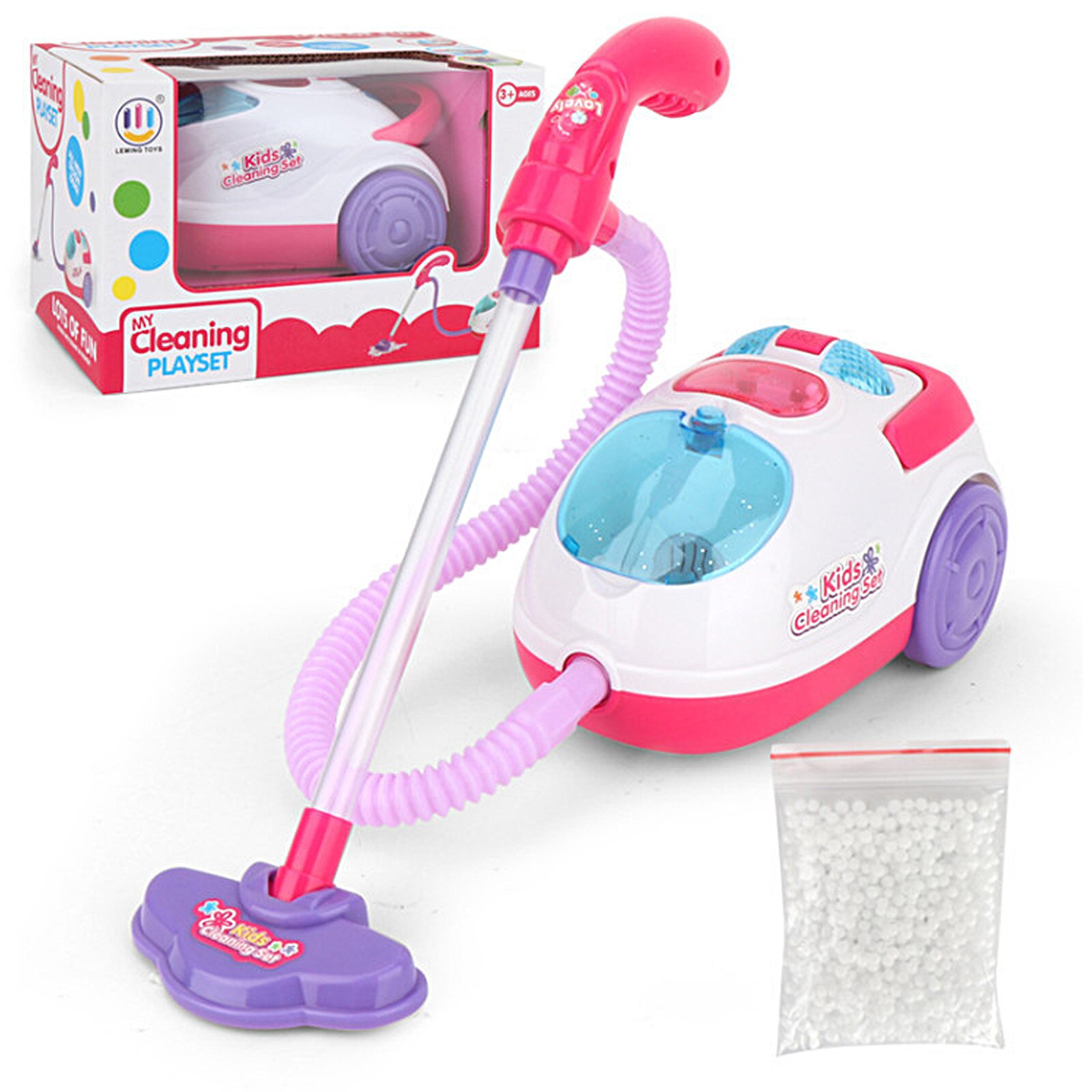 Children Simulation Vacuum Cleaner Toy with Sound Light Pretend Role Play Games Toys Playset Best for Kids Boys Girls: Style 0651