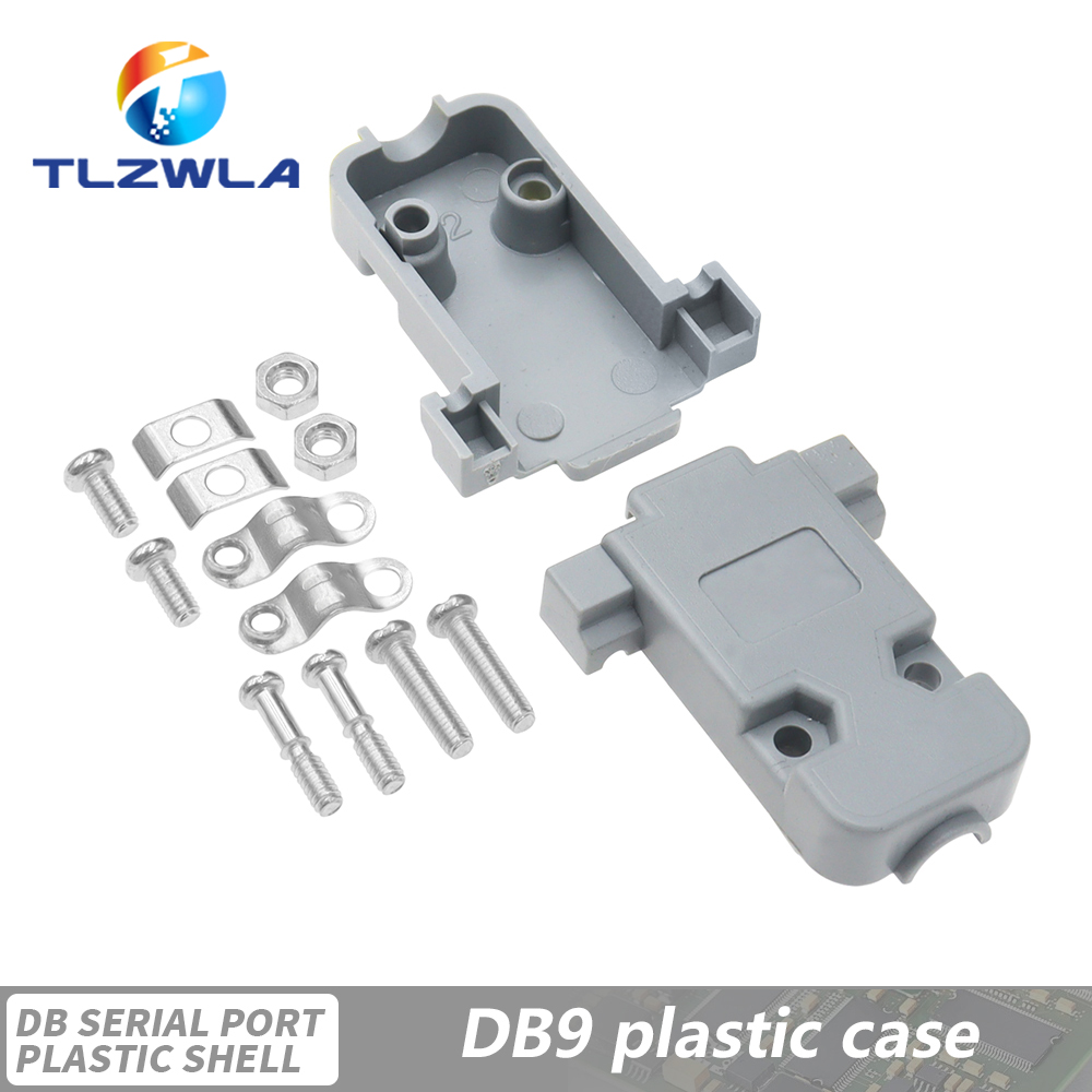 5PCS DB9 Adapter Connector Core DB15 DB25 DB37 RS232 Serial COM Plug Connectors Hole/Pin Female Male Port Socket D Sub DP9 Case: Silver