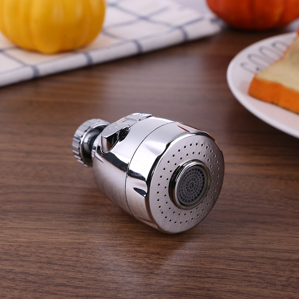 Stainless Steel 360°Rotary Water Faucet Bubbler Kitchen Faucet Saving Tap Bathroom Splash Proof Water-saving Shower Head Filter